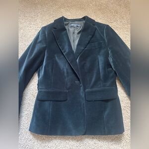 Brooks Brothers 8 black velvet blazer women's jacket